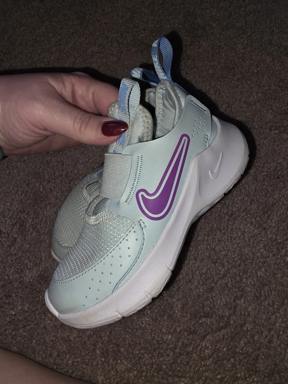 Nike Kids' Light Blue Slip-On Athletic Shoes